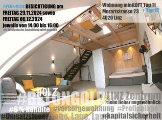 6 % Rendite*Vorsorgewohnung*Umsatzsteuer **Besichtigungen Freitag 29.11.2024 sowie Freitag 06.12.2024 jeweils von 14:00 bis 17:00 Uhr. Um Anmeldung wird gebeten**, 285000 €, Immobilien-Wohnungen in Oberösterreich