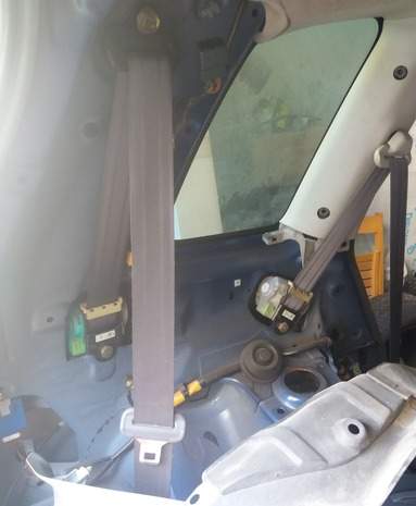 Gurt, Sitzstraffer, Sicherheitsgurt von Mazda Premacy Fahrer Beifahrer Gurt, Sitzstraffer, Sicherheitsgurt von Mazda Premacy Fahrer Beifahrer