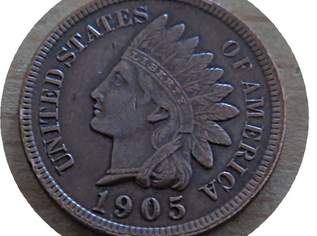One Cent 1905 USA -indian head / Indianerkopf, 25 €, Marktplatz-Antiquitäten, Sammlerobjekte & Kunst in 7471 Rechnitz