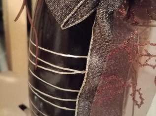 Weihnachts Vase mit Gesteck