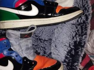 Nike Air Jordan 1 bunte Sneakers Gr. 40.5 selten, 150 €, Kleidung & Schmuck-Herrenkleidung in 1220 Donaustadt