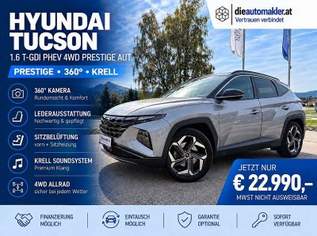 Tucson 1,6 T-GDI Plug-In Hybrid 4WD Prestige Li..., 22990 €, Auto & Fahrrad-Autos in 9300 Sankt Veit an der Glan Tucson 1,6 T-GDI Plug-In Hybrid 4WD Prestige Li..., 22990 €, Auto & Fahrrad-Autos in 9300 Sankt Veit an der Glan