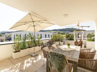 Wohnen über den Dächern – Penthouse mit rund 88 m² Terrasse, 647000 €, Immobilien-Wohnungen in 4880 Sankt Georgen im Attergau