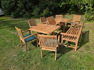 Teak Garten Tisch-Set - 8 Elemente, 1599 €, Haus, Bau, Garten-Balkon & Garten in 8230 Hartberg Umgebung
