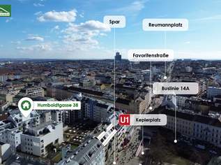 Wohnen beim Sonnwendviertel: 2-Zimmer Wohnung inkl. Einbauküche und Loggia!, 1290.12 €, Immobilien-Wohnungen in 1100 Favoriten