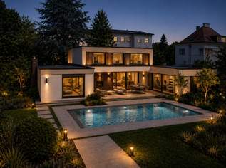 *** Charaktervolle Architektenvilla mit Atrium-Flair in Innenstadtnähe ***, 1475000 €, Immobilien-Häuser in 9020 