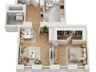 TOPLAGE/Erstbezug/Baubeginn - Sehr gut aufgeteilte 2 Zimmer Altbauwohnung (Top 6), 469000 €, Immobilien-Wohnungen in 1030 Landstraße