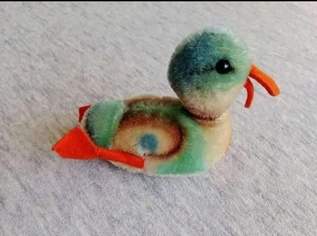 Steiff, Vintage Stofftier Ente aus den 50er Jahren, Mohair, ca 1112cm, FIXPREIS 25€/ NUR SELBSTABHOLUNG,23 Bez. KEIN Versand!, 25 €, Kindersachen-Spielzeug in 1230 Liesing