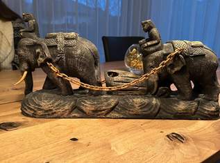 Dekostück Elefanten aus Holz, 70 €, Haus, Bau, Garten-Geschirr & Deko in 1130 Hietzing