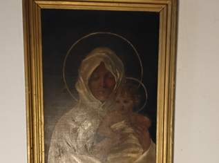 Ölbild "Jungfräulichkeit mit Kind", 90 €, Marktplatz-Antiquitäten, Sammlerobjekte & Kunst in 1030 Landstraße