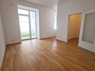 UNBEFRISTET, gepflegte 47 m2 Altbau mit 27 m2 Garten/Terrasse, 2 Zimmer, Kochnische, Wannenbad, Parketten, Randhartingergasse, 733.61 €, Immobilien-Wohnungen in 1100 Favoriten