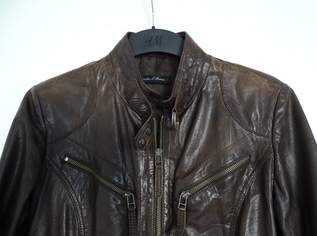 NEU! Lederjacke dunkelbraun 38/ M - OP 250, -