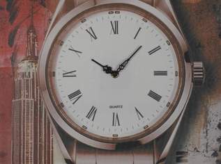 Wanduhr / Leinenbild 40x60cm, 49 €, Kleidung & Schmuck-Accessoires, Uhren, Schmuck in 1200 Brigittenau