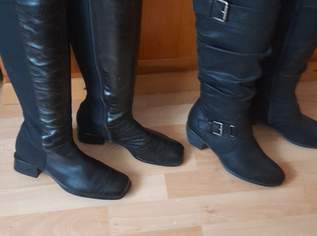 2 Paar Damenstiefel grösse 37/5 auch einzeln abzugeben fast neu