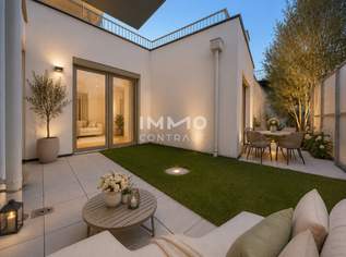 Großzügige Gartenwohnung mit sonniger Terrasse & zwei Bädern – Erstbezug BEIM DONAUUFER, 598700 €, Immobilien-Wohnungen in 1210 Floridsdorf