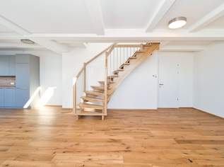 Erstbezug! Offenes und lichtdurchflutetes Wohnerlebnis mit einzigartigem Blick über die ganze Stadt! 117m2 Dachgeschoss Nähe Hauptbahnhof und U1!, 2364.02 €, Immobilien-Wohnungen in 1100 Favoriten