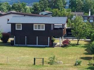 ZWEITWOHNSITZ ODER KLEINES KNUSPERHÄUSCHEN FÜR EIN BIS ZWEI PERSONEN IN SCHÖNSTER GRÜN- UND RUHELAGE IN LANGENLEBARN AN DER DONAU AUF PACHTGRUND, 127000 €, Immobilien-Häuser in 3430 Langenlebarn - Oberaigen
