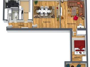 Berndorf bei Baden - Top-gepflegte 2 1/2 Zimmer-Wohnung mit Loggia!, 170000 €, Immobilien-Wohnungen in 2560 Berndorf