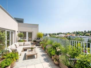 ERSTBEZUG | Klimatisierte 4-Zimmer-Dachgeschoß-Wohnung mit 2 großen Terrassen, 649900 €, Immobilien-Wohnungen in 1230 Liesing