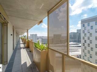 2 Zimmer Eckwohnung mit traumhaften Fernblick (13. Etage) im Quartier Belvedere / am Hauptbahnhof!, 1103.62 €, Immobilien-Wohnungen in 1100 Favoriten