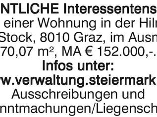 ÖFFENTLICHE Interessentensuche:, 152000 €, Immobilien-Wohnungen in 8010 ÖFFENTLICHE Interessentensuche:, 152000 €, Immobilien-Wohnungen in 8010