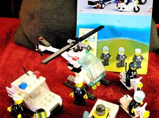 LEGO 6354 Polizei versch. Fahrzeuge, inkl. Zubehör, inkl. Anleitungen