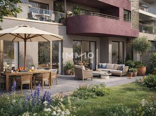 Provisionsfrei! Gartenwohnung mit Nachmittagssonne und freiem Blick (Neubau, Erstbezug), 489000 €, Immobilien-Wohnungen in 1230 Liesing