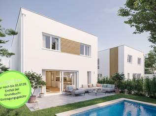 Neubau Einfamilienhaus in Wienerherberg – modernes Wohnen mit Garten nahe Wien, 609000 €, Immobilien-Häuser in 2435 Wienerherberg