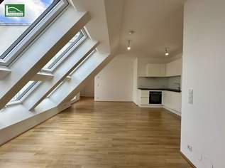 Moderne 2-Zimmer Dachgeschosswohnung mit Klimaanlage, Einbauküche und Terrasse in Toplage! - JETZT ZUSCHLAGEN, 1333.3 €, Immobilien-Wohnungen in 1150 Rudolfsheim-Fünfhaus