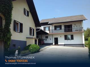 Zweifamilienhaus mit Nebengebäuden – Option: Kauf von 9.937 m² angrenzender landwirtschaftlicher Fläche möglich, 397000 €, Immobilien-Häuser in 7534 Olbendorf