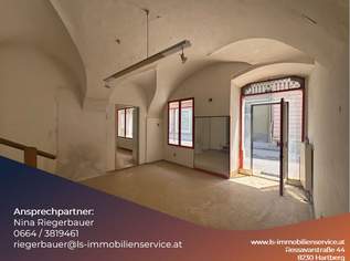 Praktischer Lagerraum mit Altbauflair und zwei Schaufenster zur Michaeligasse, 0 €, Immobilien-Gewerbeobjekte in 8230 Hartberg