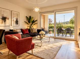 Klagenfurt West - Kreuzbergl: seenahe, neuwertige 3-ZI-Gartenwohnung mit hochwertigen Tischlereinbauten und Tiefgarage, 568000 €, Immobilien-Wohnungen in 9020 Innere Stadt