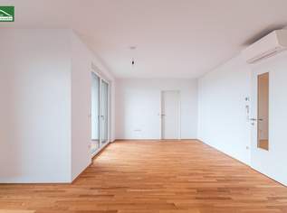 Charmante 2-Zimmer Wohnung mit Weitblick - Küche, Freifläche und Klimaanlage inklusive. - WOHNTRAUM, 1089.84 €, Immobilien-Wohnungen in 1220 Donaustadt