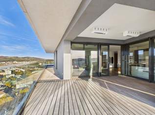 LINZ/URFAHR (BRUCKNER TOWER): EINE PERFEKTE WOHNKOMPOSITION-EIGENTUMSWOHNUNG 129,09 m² Wohnfläche + 64,15 m² Balkon + Tiefgaragenstellplätze, 1170000 €, Immobilien-Wohnungen in Oberösterreich