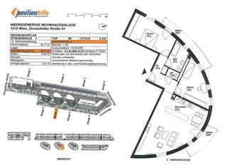 3-Zimmer-Wohnung im 2. OG mit 2 Balkonen, 1043.39 €, Immobilien-Wohnungen in 1210 Floridsdorf