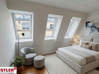 Dachgeschoss-Wohntraum - 3-Zimmer mit Balkon - Nähe Kutschkermarkt, 663000 €, Immobilien-Wohnungen in 1180 Währing Dachgeschoss-Wohntraum - 3-Zimmer mit Balkon - Nähe Kutschkermarkt, 663000 €, Immobilien-Wohnungen in 1180 Währing