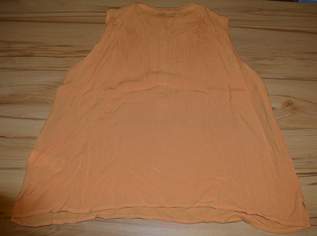 Denim Tom Tailor ärmelloses Damen-Shirt orange Größe XL