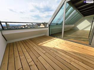 Ein frisch saniertes Schmankerl! Traumhafter Blick auf das Schloss Schönbrunn! Happy to be here! Lichtdurchflutet + Super hohe Räume im Dachgeschoss + Terrasse mit Fernblick + Beste Infrastruktur und Anbindung!, 799000 €, Immobilien-Wohnungen in 1150 Rudolfsheim-Fünfhaus