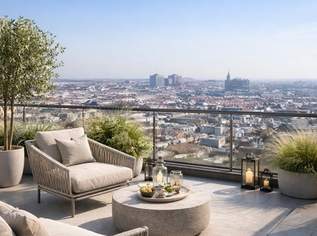 Erstbezug am Tivoli | Dachterrassenwohnung mit atemberaubenden Fernblick | Sommer 2026, 849000 €, Immobilien-Wohnungen in 1120 Meidling