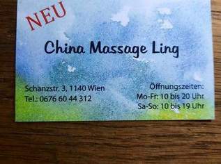 China-Massage Ling Wien 14, 35 €, Marktplatz-Beauty, Gesundheit & Wellness in 1140 Penzing