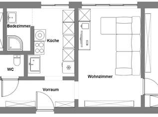 Direktvergabe, 3-Zimmer Gemeindewohnung in 1160 Wien, 615 €, Immobilien-Wohnungen in 1160 Ottakring