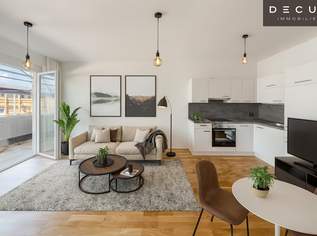 | AB DEZEMBER | 2-ZIMMER | NORDWESTLICH | TERRASSE | AN DER ALTEN DONAU | DONAUSTADTBRÜCKE, 988.17 €, Immobilien-Wohnungen in 1220 Donaustadt