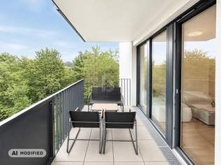 MODERNER WOHNTRAUM MIT GROßZÜGIGEM BALKON & BLICK INS GRÜNE, 1147 €, Immobilien-Wohnungen in 1220 Donaustadt