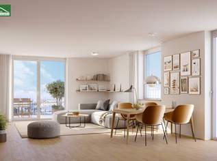 Für Unternehmer und Selbständige! Wohnen & Arbeiten vereint! Exklusive 4-Zimmer Wohnung mit großzügiger Freifläche - Top-Lage beim Ladinigpark!, 463000 €, Immobilien-Wohnungen in 1220 Donaustadt