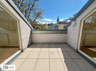 Sonnige Dachterrasse, Hohe Räume, Smarte Raumaufteilung – Elegante Dachgeschosswohnung im 3. Bezirk, 559000 €, Immobilien-Wohnungen in 1030 Landstraße