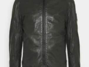 Stylishe Lederjacke Strellson Osco Lamb Petrol anthrazit schwarz brushed nickel NEU + Etikett + Originalverpackung, 269 €, Kleidung & Schmuck-Herrenkleidung in 1220 Donaustadt