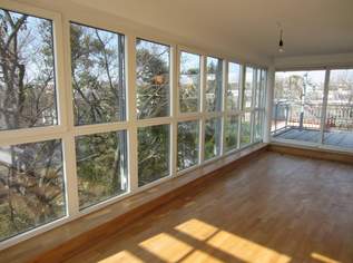 Freifläche auf zwei Terrassen mit Schönbrunnblick und Blick auf Steinhofkirche: neu sanierte und klimatisierte 2-Zimmer-Wohnung!, 1550 €, Immobilien-Wohnungen in 1140 Penzing