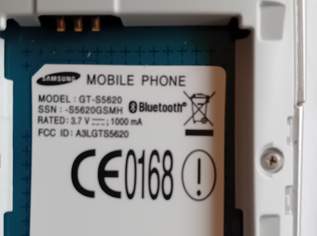 SAMSUNG  GT - S5620 HANDY  + LADEKABEL   schwarz, Touch, Bluetooth, WI-FI, 3,2 MP Kamera Fragen eine SMS schicken    