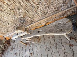 Hobelesel Strohbündler aus Holz antik