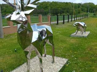 Lebensgroße Hirschstatue aus Edelstahl , 4000 €, Marktplatz-Antiquitäten, Sammlerobjekte & Kunst in Slowakei